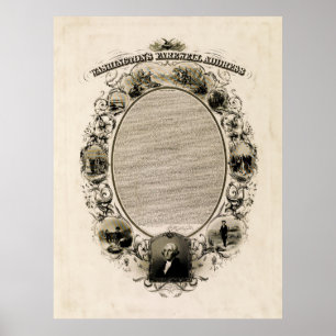 Washingtons Abschiedsrede (1856) Poster