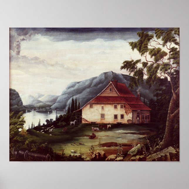 Washingtons Hauptsitz in Newburgh Poster (Vorne)