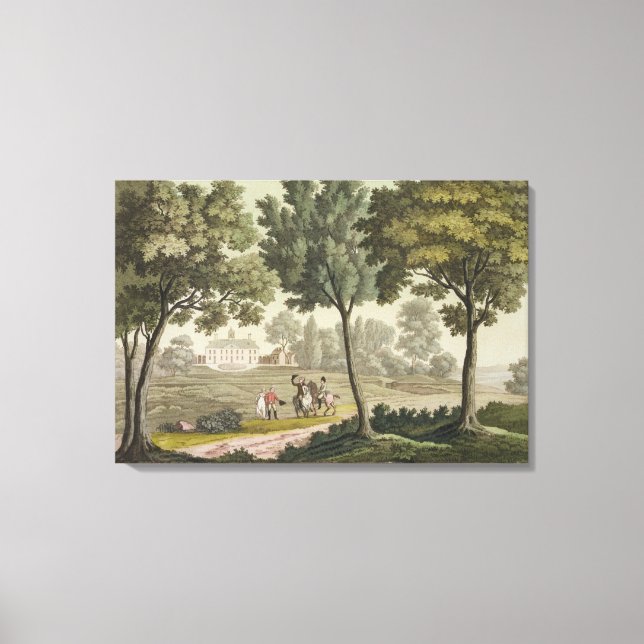 Washingtons Haus auf dem Mount Vernon, von 'Le Cos Leinwanddruck (Vorderseite)