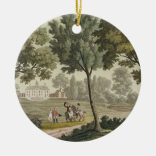 Washingtons Haus bei Mount Vernon, von 'Le Costu Keramikornament