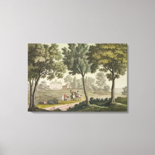 Washingtons Haus bei Mount Vernon, von 'Le Costu Leinwanddruck