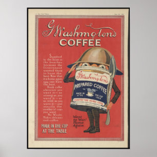 Washingtons Kaffee Poster