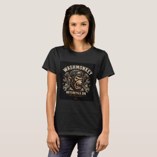 Washmonkey Motorrad-Spa-T-Shirt T-Shirt