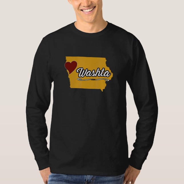 WASHTA IOWA IA USA  Cute Souvenir Merch  US City S T-Shirt (Vorderseite)