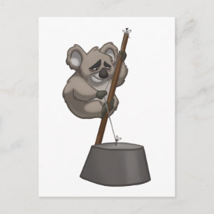 Washtub Playin’ Koala Postkarte