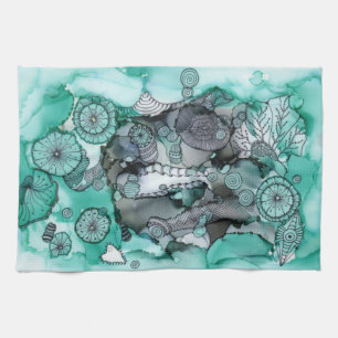 Washy grünes Geschirrtuch