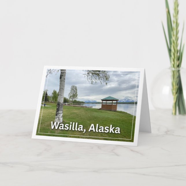 Wasilla Alaska Blank Grußkarte Dankeskarte (Vorderseite)