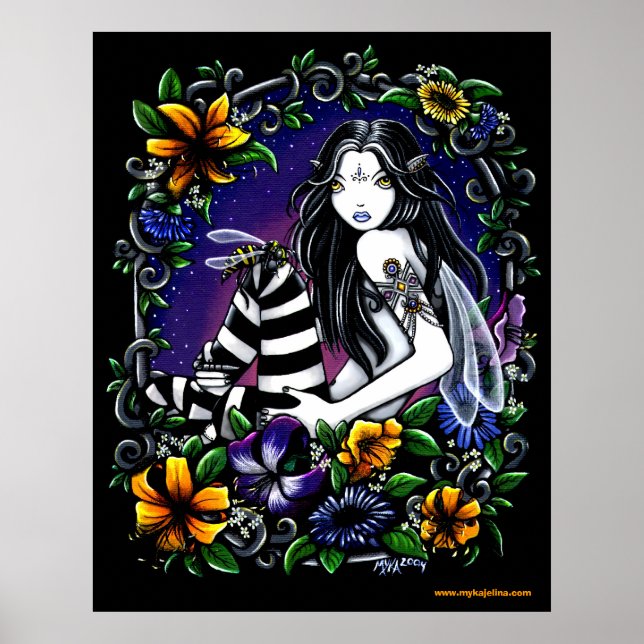Wasp Fee Gothic Blume Fairy Poster (Vorne)