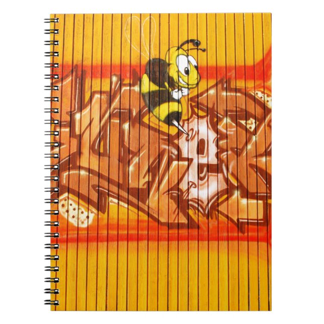 Wasp Graffiti Wall Notizblock (Vorderseite)