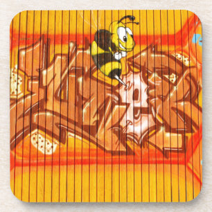 Wasp Graffiti Wall Untersetzer