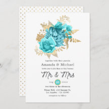 Wassa und Gold Floral Wedding