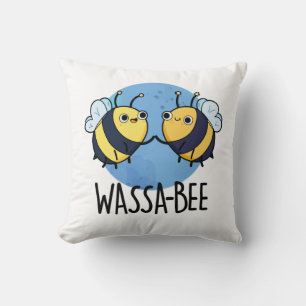 Wassabee Funny Wasabi Bee Pun Kissen