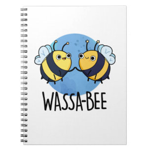 Wassabee Funny Wasabi Bee Pun Notizblock
