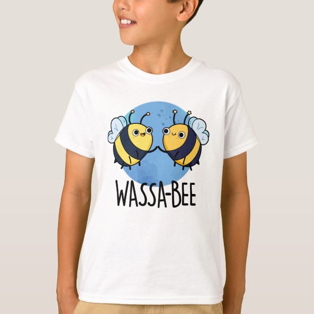 Wassabee Funny Wasabi Bee Pun T-Shirt (Vorderseite)
