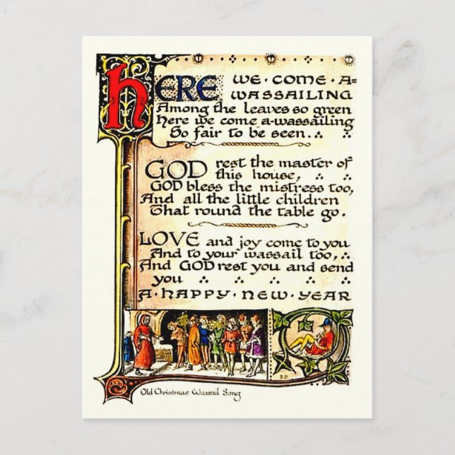 Wassail Postkarte (Vorderseite)