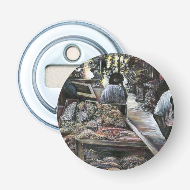 Wasser, aber geküsst mit Wüstenwind, Jerusalem Flaschenöffner (Vorderseite)