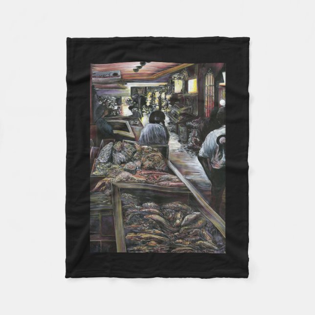 Wasser, aber geküsst mit Wüstenwind, Jerusalem Fleecedecke (Vorderseite)