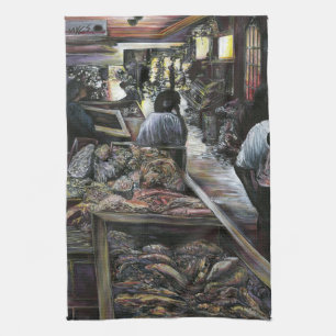 Wasser, aber geküsst mit Wüstenwind, Jerusalem Geschirrtuch