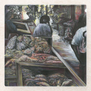 Wasser, aber geküsst mit Wüstenwind, Jerusalem Glasuntersetzer