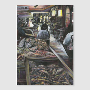 Wasser, aber geküsst mit Wüstenwind, Jerusalem Magnetkarte