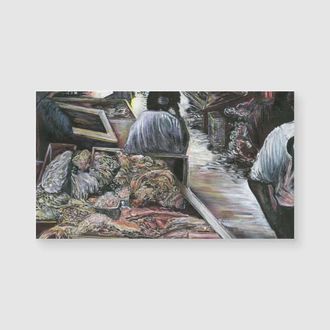 Wasser, aber geküsst mit Wüstenwind, Jerusalem Magnetkarte (Vorderseite)