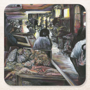 Wasser, aber geküsst mit Wüstenwind, Jerusalem Rechteckiger Pappuntersetzer