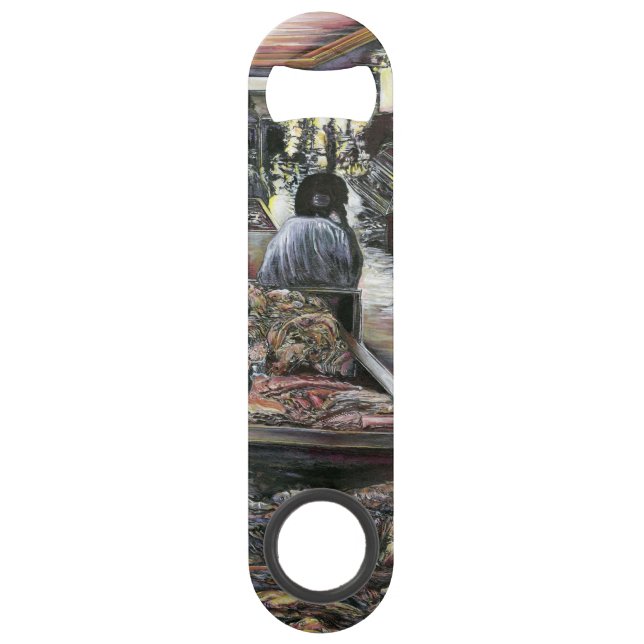 Wasser, aber geküsst mit Wüstenwind, Jerusalem Speedflaschenöffner (Vorderseite)