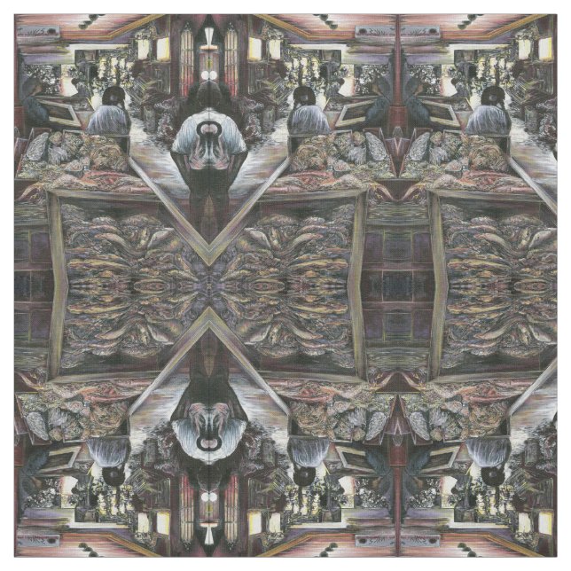 Wasser, aber geküsst mit Wüstenwind, Jerusalem Stoff (Muster)