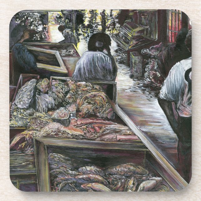 Wasser, aber geküsst mit Wüstenwind, Jerusalem Untersetzer (Vorderseite)