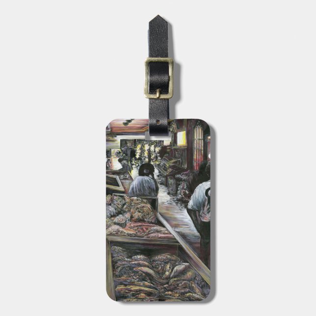 Wasser, aber mit Wüstenwind geküsst, Jerusalem Gepäckanhänger (Vorderseite vertikal)