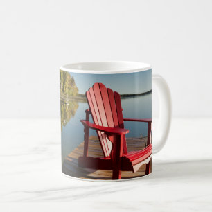 Wasser   Adirondack-Vorsitz am See Kaffeetasse