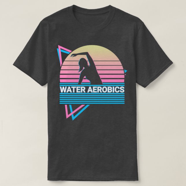 Wasser Aerobic Retro T-Shirt (Design vorne)