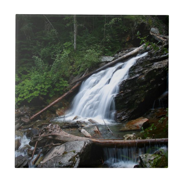 Wasser-alte Gebirgsfälle Fliese (Vorderseite)