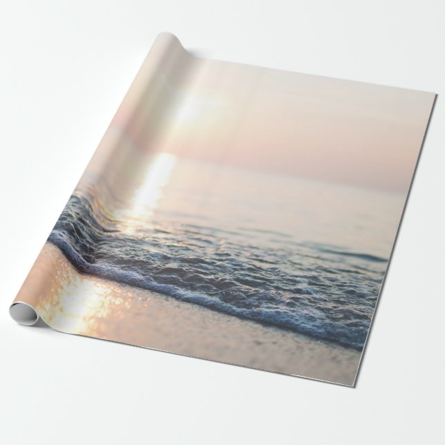 WASSER AM MEERESUFER GESCHENKPAPIER (Ungerollt)
