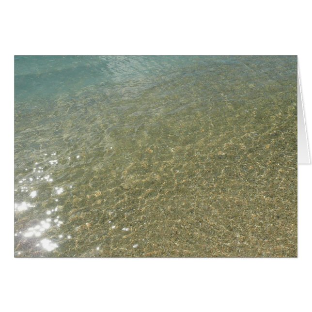 Wasser am Strand I Abstrakt Naturfotografie (Vorderseite (Horizontal))