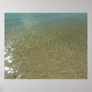 Wasser am Strand I Abstrakt Naturfotografie Poster