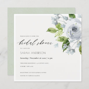 WASSER AQUA BLAUES WASSERFARBEN BRAUTPARTY EINLADUNG