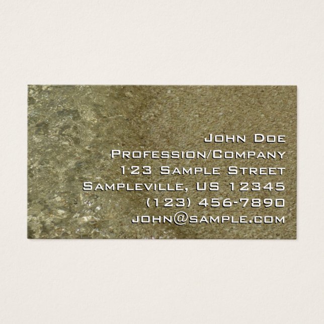 Wasser auf dem Strand II Abstrakte Naturfotografie (Vorderseite)