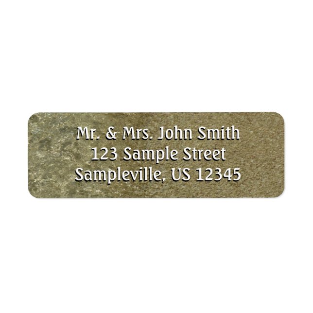 Wasser auf dem Strand II Abstrakte Naturfotografie (Vorne)