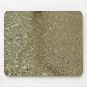 Wasser auf dem Strand II Abstrakte Naturfotografie Mousepad