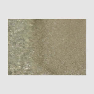 Wasser auf dem Strand II Abstrakte Naturfotografie Seidenpapier