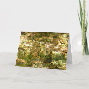 Wasser aus heißen Quellen Grün-Goldene Natur Karte
