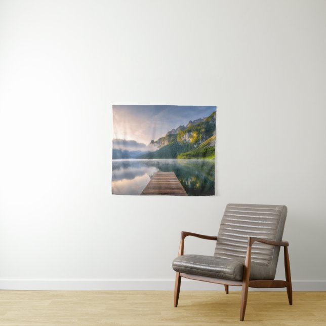 Wasser | Azuralsee, Österreich Wandteppich (Beispiel (Horizontal))