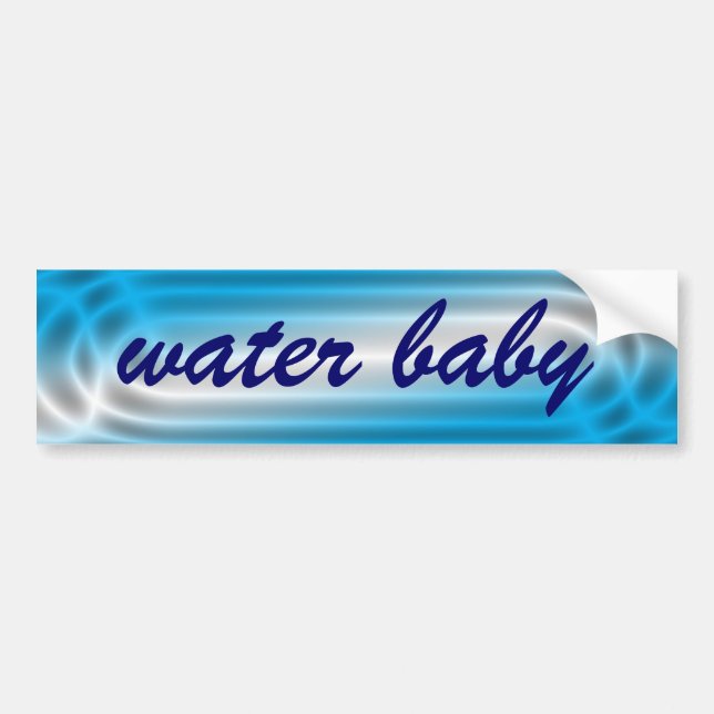 Wasser-Baby Autoaufkleber (Vorne)