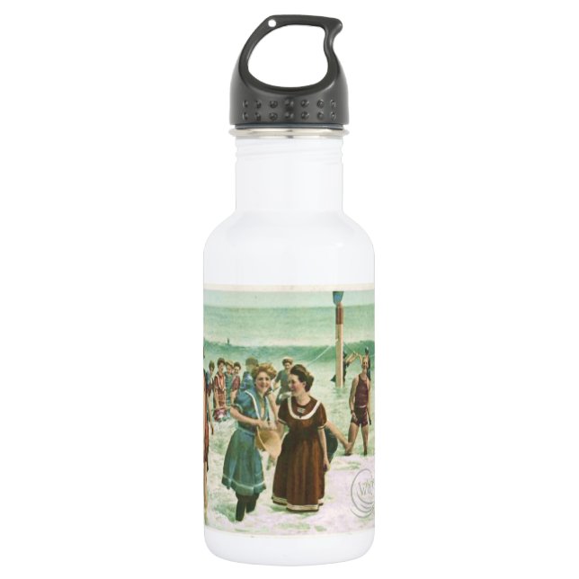 Wasser Baby Vintag Bathers Wasserflasche (Vorderseite)
