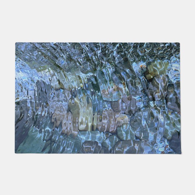 Wasser, Bach, Dampf, Unterwassersteine Fußmatte (Vorderseite)