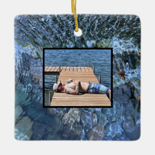 Wasser, Bach, Dampf, Unterwassersteine Keramikornament