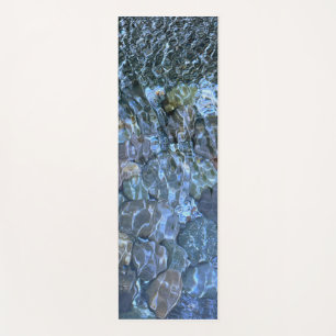 Wasser, Bach, Dampf, Unterwassersteine Yogamatte