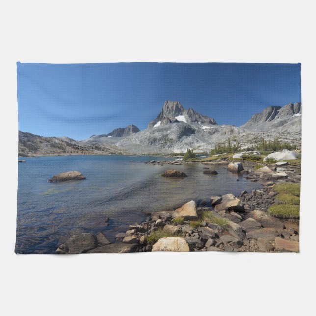 Wasser | Banner Peak Thousand Island Lake Geschirrtuch (Horizontal)