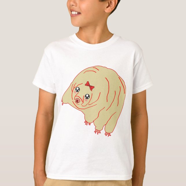 Wasser-Bärniedlicher Anime Tardigrade T-Shirt (Vorderseite)